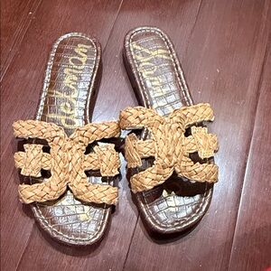 Sam Edelman Women's Brown Woven Sandals